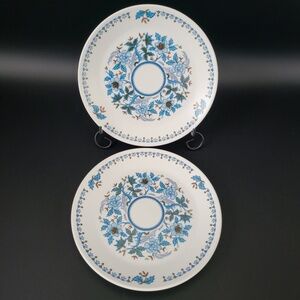 Noritake Progression Blue Moon 9022 Floral 6 3/8" Bread & Butter Plate‎ Set Of 2